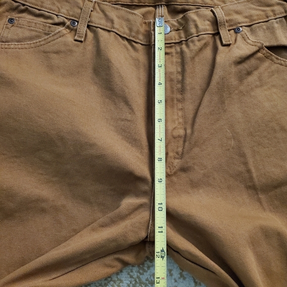 DICKIES Camel Canvas Carpenter Pants Workwear Dungarees 36 X 30 - Picture 8 of 9